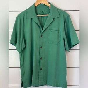 Tommy Bahama Island zone Green Camp shirt size medium